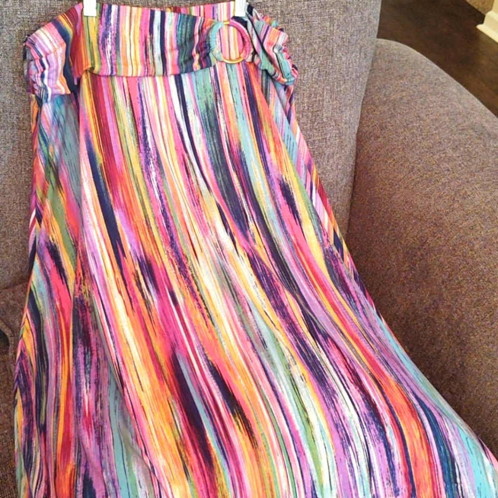 Multi colored maxi skirt XL